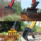Rastrillo durable de la silvicultura para el excavador, excavador Rake Bucket For Hitachi Zx200 Zx300 de Q355B