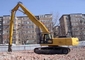20m 21m 24m Boom de demolición de alto alcance para excavadora Sanny Hitachi Komatsu Cat