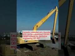 Excavadora de brazo extendido Hyundai R215 puede ser personalizado Q355B / Q690D adecuado para la ingeniería de trabajos de tierra 20T-40T