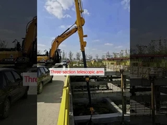 Brazo telescópico de tres secciones