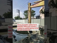Fuerte rendimiento de excavación excavador brazo deslizante SH240 es adecuado para el túnel de subterráneo de abordaje 24T con accesorios