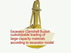 Excavadora Clamshell Cubo de carga personalizable de materiales de gran capacidad de acuerdo con el modelo de excavadora