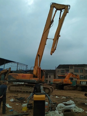 Excavador Long Reach, excavador largo del auge de la demolición del alcance de la certificación los 23M Q355B del CE alto del auge de 385 Hyundai