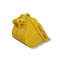 Material del color Q355B de Rock Bucket Yellow del excavador de CAT320 0.7m3