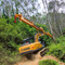 El alcance largo de Telescopic Boom del excavador de la máquina PC200 de la silvicultura para la madera del gancho agarrador con la rotación de 360 grados ataca