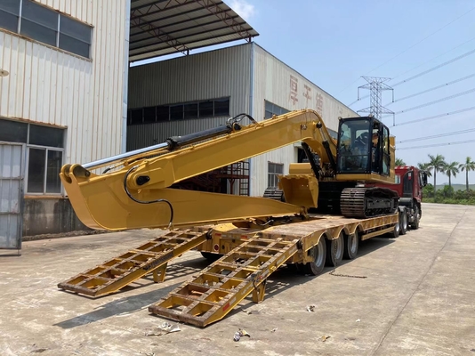 Excavador largo garantizado Dipper Arm 10M-18m With Bucket y cilindro del alcance de la extensión para CAT