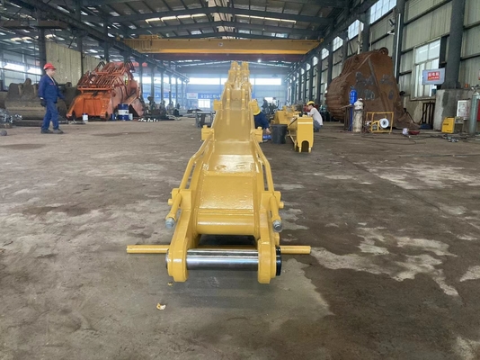 Excavador largo garantizado Dipper Arm 10M-18m With Bucket y cilindro del alcance de la extensión para CAT