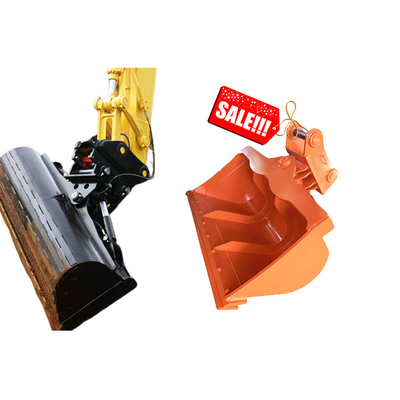 Cubo de inclinación hidráulica hecho de Q355B NM400 Acero de eficiencia de excavadora accesorios