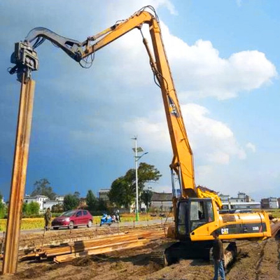 El conductor de pila de excavadora hidráulica de acero con sistema de control PLC de presión de 25 MPa / capacidad de carga de 3 toneladas