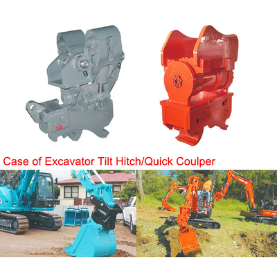 Alta eficacia excavadora de enganche rápido inclinado enganche rápido hidráulico acoplador de enganche rápido acoplador de enganche rápido para gato