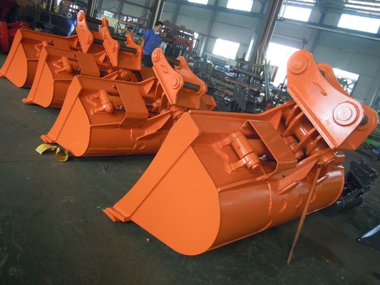 Para Komatsu para Caterpillar Hitachi Excavadora para Komatsu para Caterpillar Mini Excavadora limpieza de barro hidráulico balde inclinado