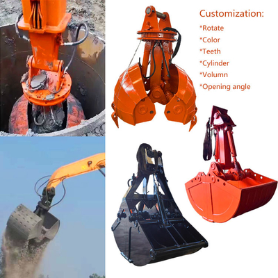 Amarillo caliente/gris/etc Komatsu Durable balde con concha de almeja mini balde de excavadora para excavadora balde de tamiz balde de rastrillo balde
