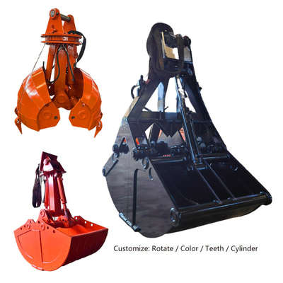 Amarillo caliente/gris/etc Komatsu Durable balde con concha de almeja mini balde de excavadora para excavadora balde de tamiz balde de rastrillo balde