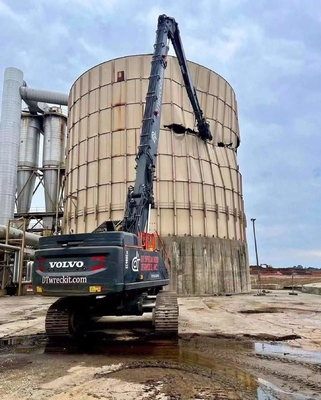 23 - 24m Boom de demolición de dos secciones para gatos Komatsu Kato Etc