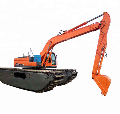 Excavador anfibio Long Boom Arm del gato 320dl KOMATSU PC200 que cava el canal del río