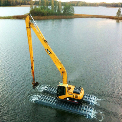 Excavador anfibio Long Reach Boom de CAT Cat320D el 14M