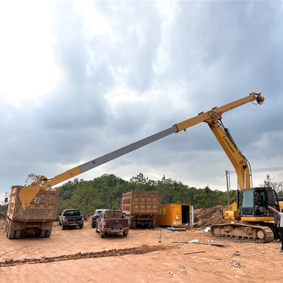 Alcance largo robusto de Telescopic Boom el 14m del excavador CAT320 con el cubo resistente