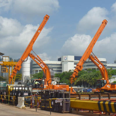 0,40 brazos articulados de Telescopic Long Reach del excavador de Cbm con el cubo de la cubierta para Hitachi