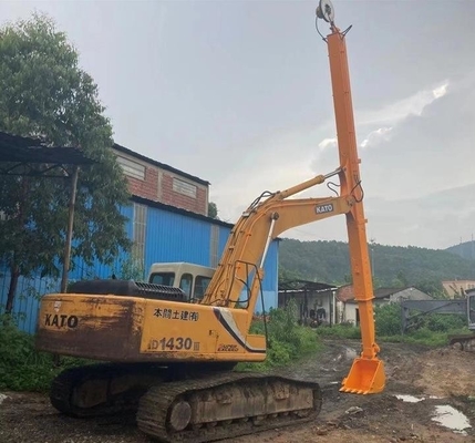 El azul amarillo anaranjado modificó el brazo telescópico el 14-16m del cazo para requisitos particulares para la construcción