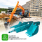 Excavador antiusura Sliding Boom Wear 4 resistentes - el 12m para PC30 EX200
