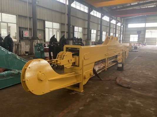Clamshell Brazo telescópico de largo alcance Boom 20m 25m 30m Para el gato Hitachi Komatsu