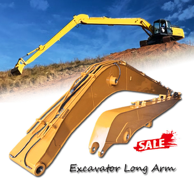 Pintado de amarillo Q355B Excavadora brazo del arco 20mm Construcción de acero Nuevo con inspección de video