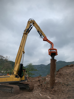 Excavadora profesional conductor de pila fijación para excavadoras excavadora de largo alcance excavadora de brazo largo de boom para la venta