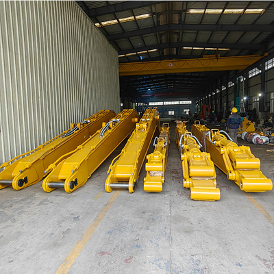 Excavadora de largo alcance personalizada, OEM ODM 8-30 metros de brazo extendido de la proa para CAT Hitachi 6-120 toneladas Excavadora de brazos largos