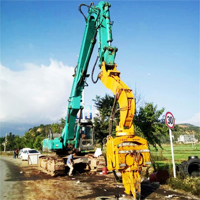 Maquinaria de excavadora de 45-70 toneladas barata para pilotes con pluma para hincado de pilotes de 18M, martillo vibratorio opcional SK450 SK460 SK480 SK495