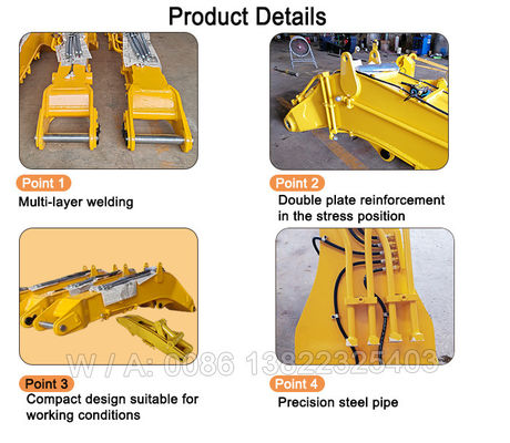 Hitachi Komatsu Kobelco excavadora del túnel Boom