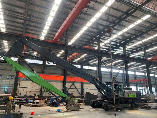Excavadora de tres secciones con brazo de demolición Hyundai R225 personalizado 25T-45T Q355B
