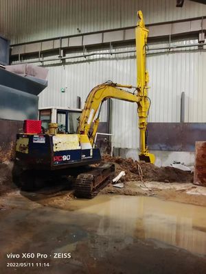 Excavadora de tres secciones brazo de demolición Hyundai R225 personalizado 25T-45T proyecto de demolición de edificios de gran altura Q355B