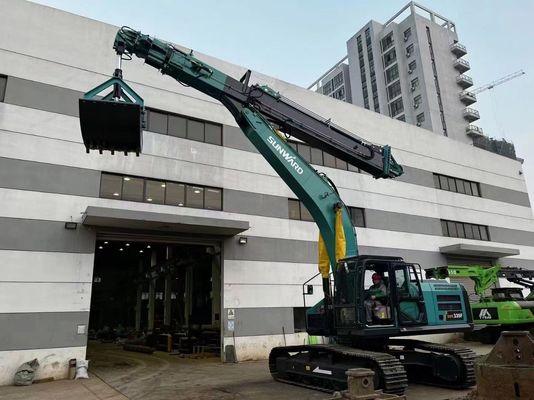 Excavadora de tres secciones brazo de demolición Hyundai R225 personalizado 25T-45T proyecto de demolición de edificios de gran altura Q355B