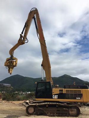 Arma de conducción de pilas y excavadora de empuje de pilas CAT340 personalizada con conductor de pilas
