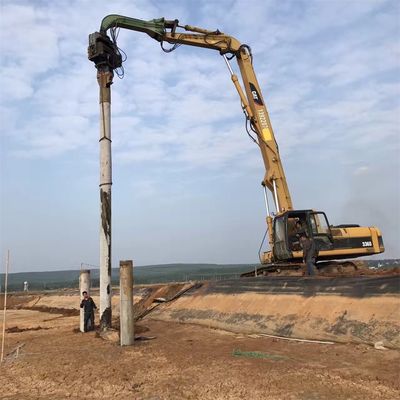 Arma de conducción de pilas y excavadora de empuje de pilas CAT340 personalizada con conductor de pilas