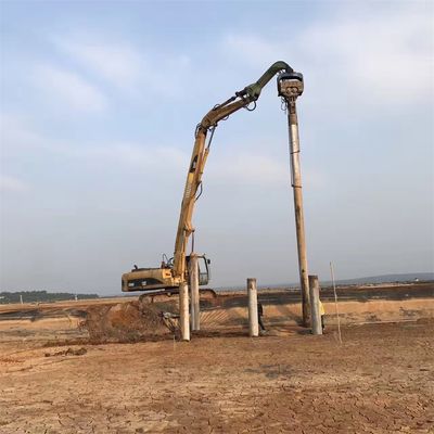 Arma de conducción de pilas y excavadora de empuje de pilas CAT340 personalizada con conductor de pilas