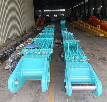 Brazo de demolición de alto alcance personalizado 18M 20M 24M 26M 28M 30M Excavadora de alto alcance para piezas de maquinaria de construcción CAT325 PC200 ZX200