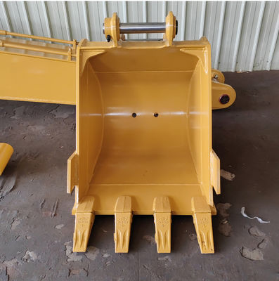 Excavadora de largo alcance Boom y brazo para CAT323D2L 16m buen rendimiento de soldadura de resistencia