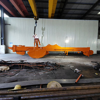 Brazo telescópico de alta calidad de 20 metros y tres secciones con cuchara de almeja en venta