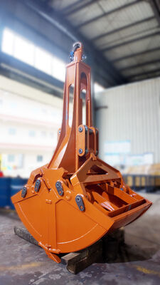Cubo de caparazón de cilindro único de trabajo pesado, cubo de caparazón de excavadora para construcción, minería y manipulación de materiales a granel