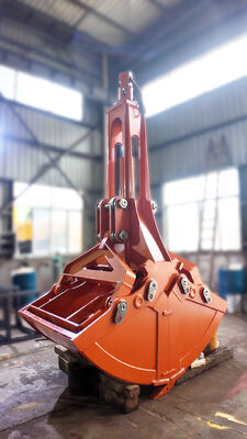 Cubo de caparazón de cilindro único de trabajo pesado, cubo de caparazón de excavadora para construcción, minería y manipulación de materiales a granel