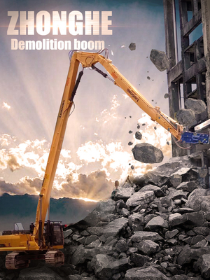 Excavador Long Reach Boom de la demolición de Q355 Q690D para PC300 PC360 PC400