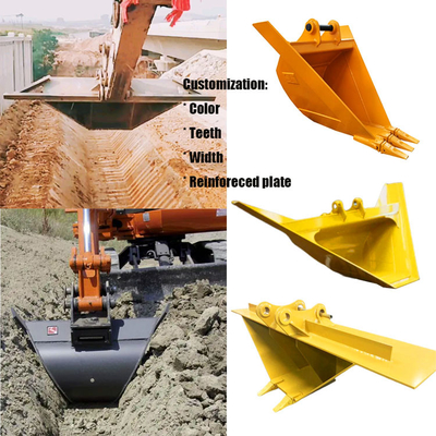 Cubo de abandono para el excavador, cubo trapezoidal durable de la entrega V rápido de la zanja de V