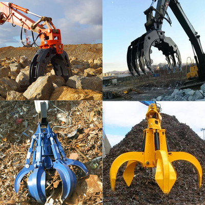 La piedra Mini Excavator Rock Grab, CE probó el excavador Orange Peel Grapple de Sumitomo
