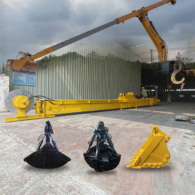 Excavadora Rock Bucket Cat320d para CAT320 ZX200 DX200 SY205C, Excavadora con brazo telescópico 14M para cat320