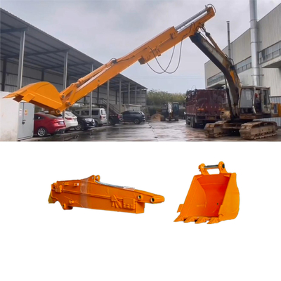 Excavadora de brazo largo 12 metros brazo deslizante para excavadora Hitachi Doosan
