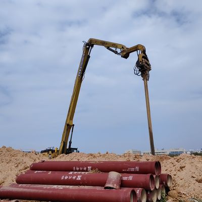 Accesorio profesional para excavadora para hincar pilotes – Estructura optimizada para trabajos de pilotes profundos Bajo costo de mantenimiento