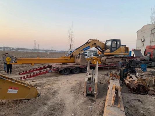 Alta resistencia PC350 Excavadora Telescópico tubo de brazo de boom LG700 Configuración Cubo de conexión operación de construcción de pozo profundo 35T
