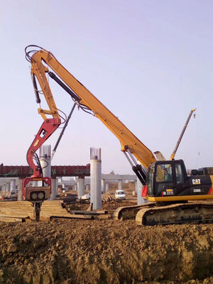Arma de conducción de pilas y excavadora de empuje de pilas CAT340 personalizada con conductor de pilas