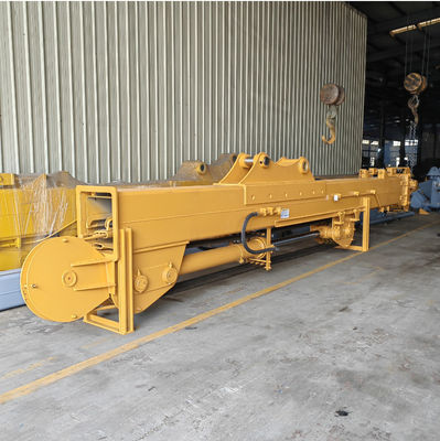 Brazo telescópico de tres secciones para excavadora